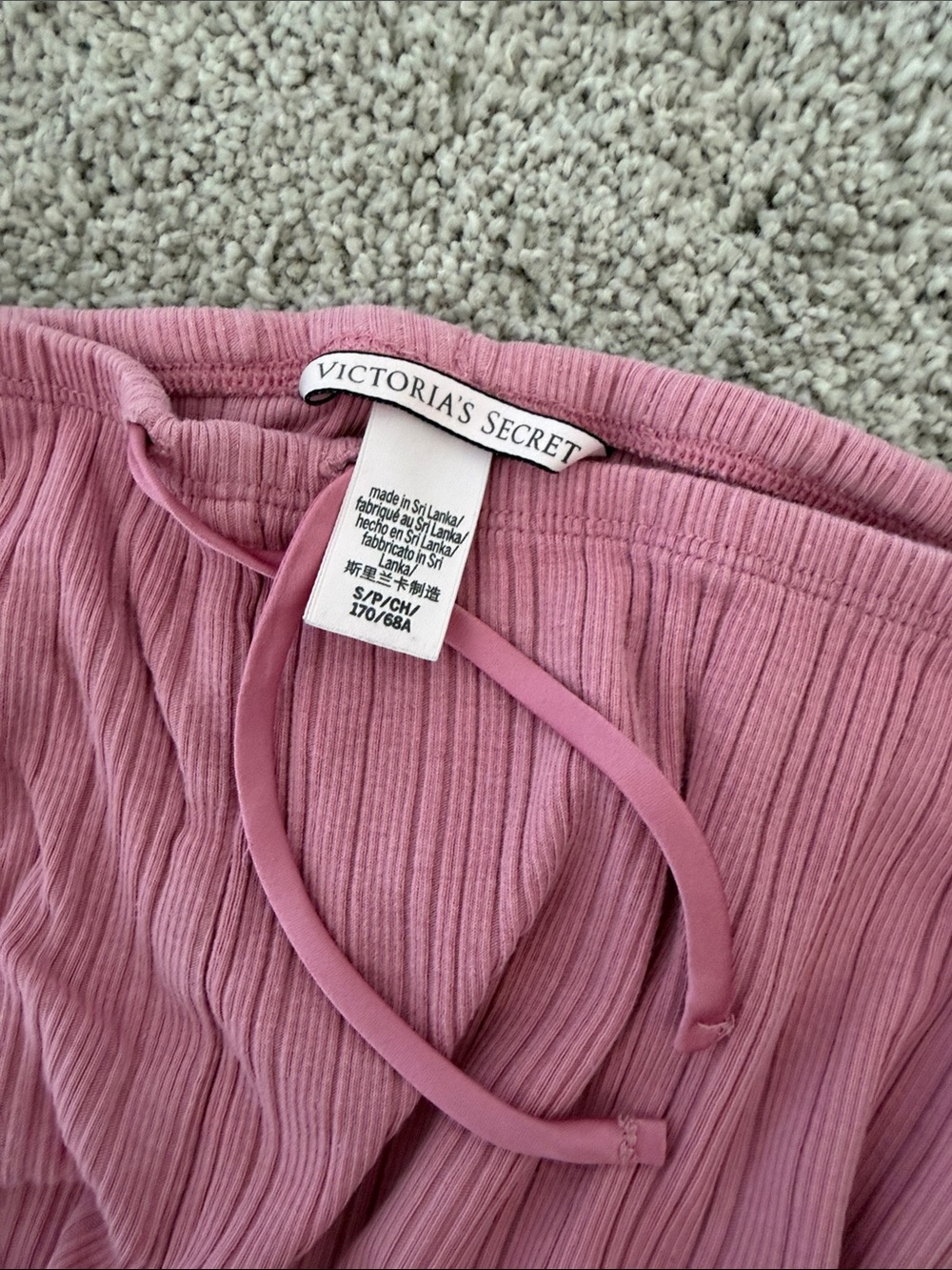 Victoria Secret Ribbed Pink Ruffle Lounge Shorts - Picture 3 of 4
